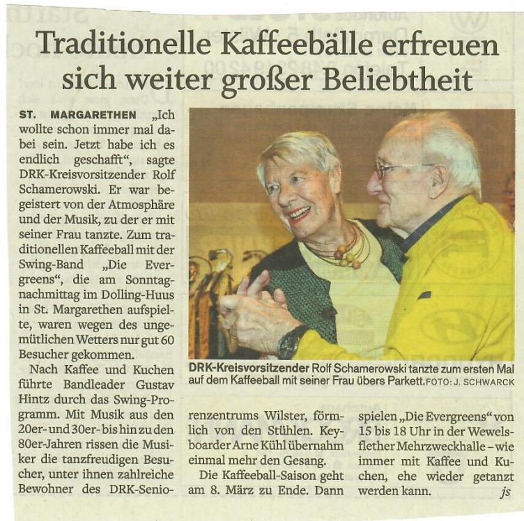 Traditionelle Kaffeebälle erfreuen sich weiter großer Beliebtheit, Wi